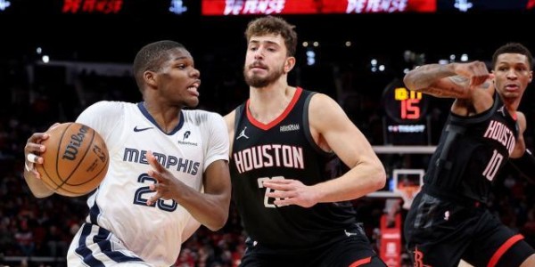 火箭双巨头完美合体轰66分！杜兰特申京挡拆显威